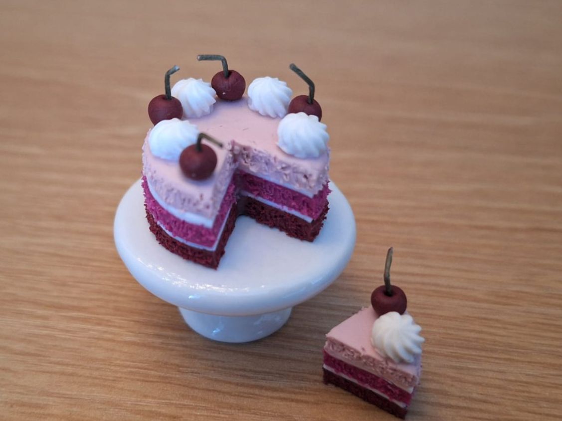 Puppenhäuser & -möbel: Handmade Kirschtorte – Neu (gemäss Beschreibung) aus Zürich von HandmadeTinyFood 4
