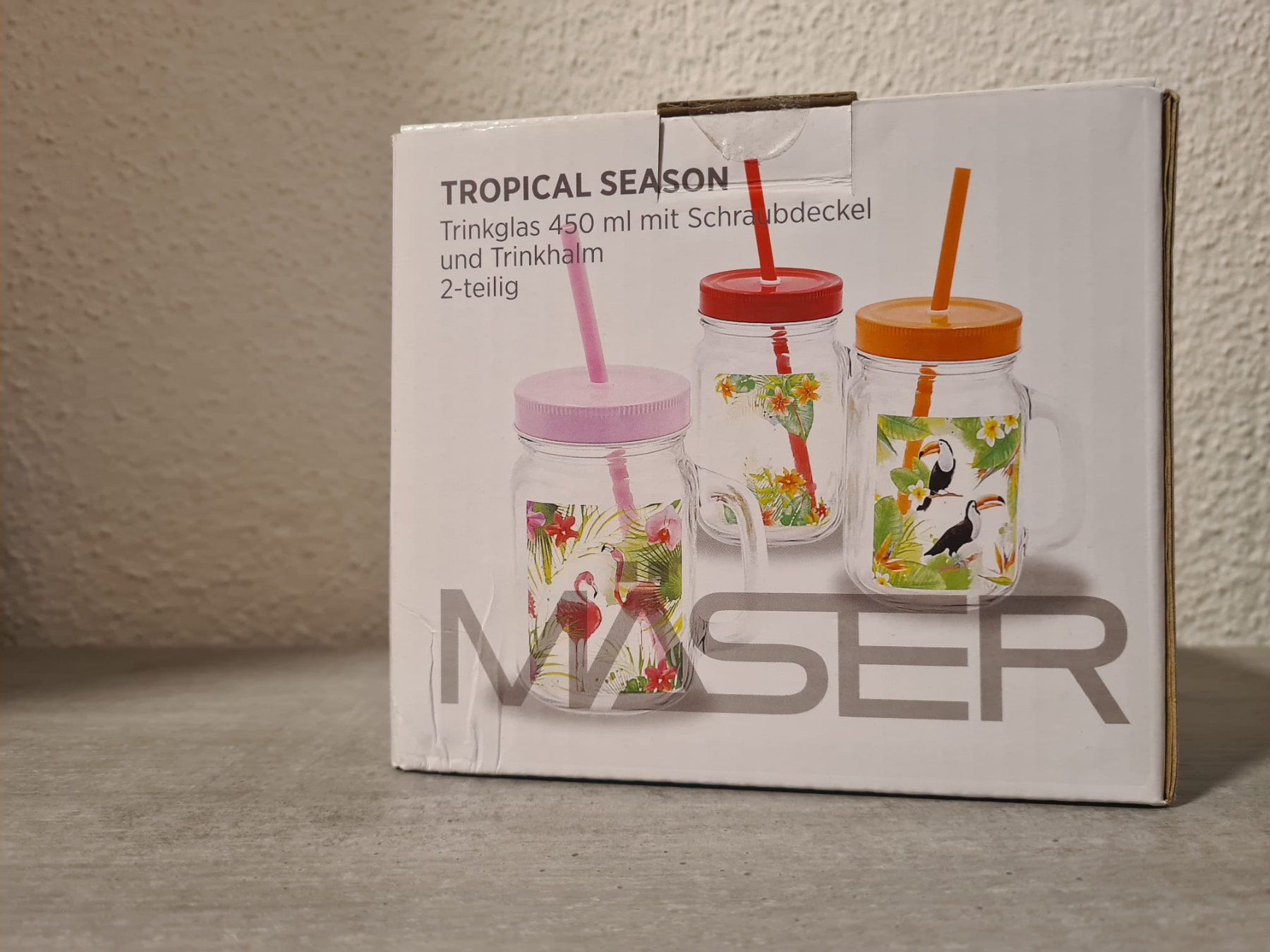 Gläser: Trinkglas - 2 Stück inkl. Trinkhalm – Neu und originalverpackt aus Buchs SG von iva_5msb 1