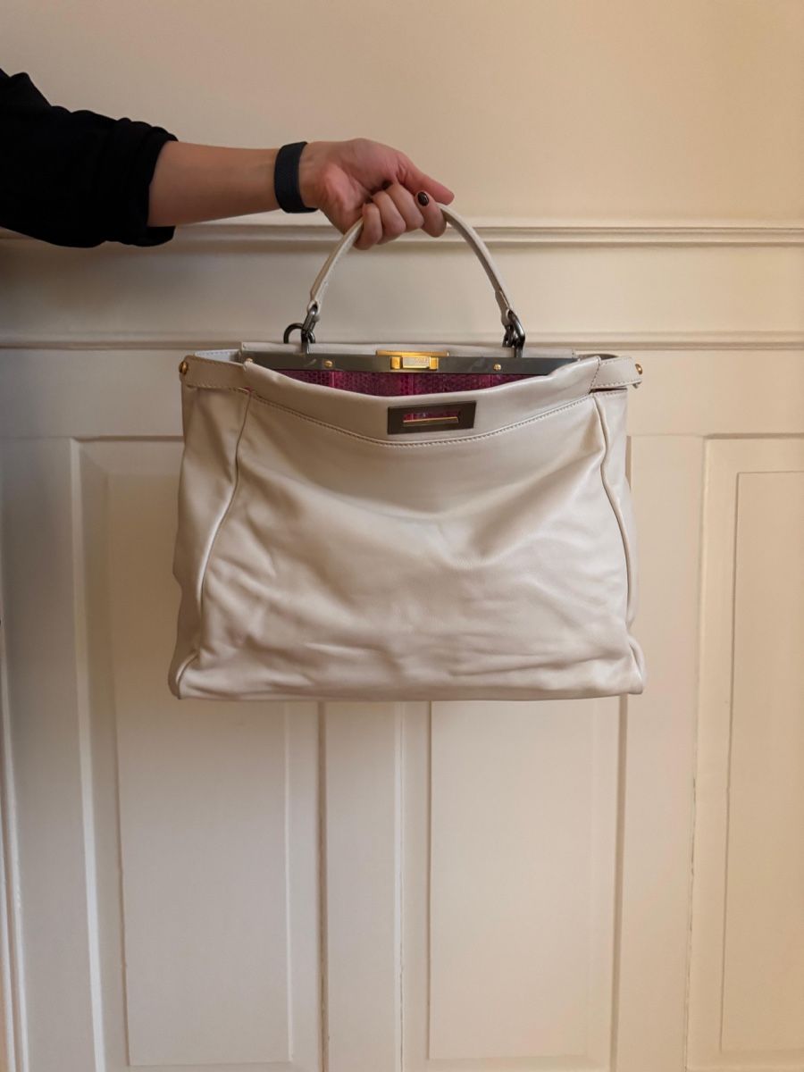 Fendi Borse da donna: Fendi Peekabo in White 40cm – Usato da Zürich venduto da Mirouch 7