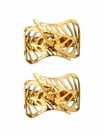 2x goldfarbene Vorhanghalter / Vorhangklammern dekorativ