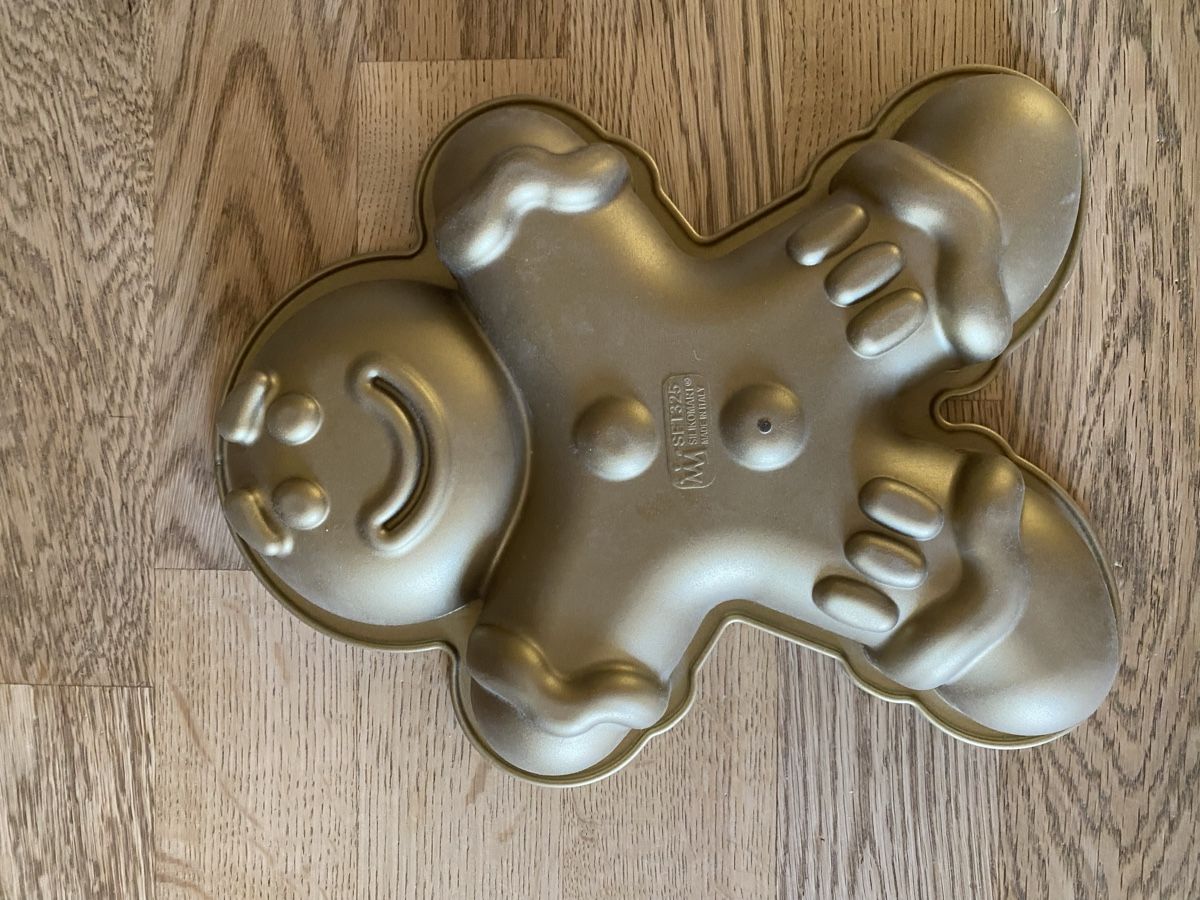 Teglie da forno: Backform Lebkuchenmann golden Silikon – Nuovo (secondo la descrizione) da Trimstein venduto da Kira054 1