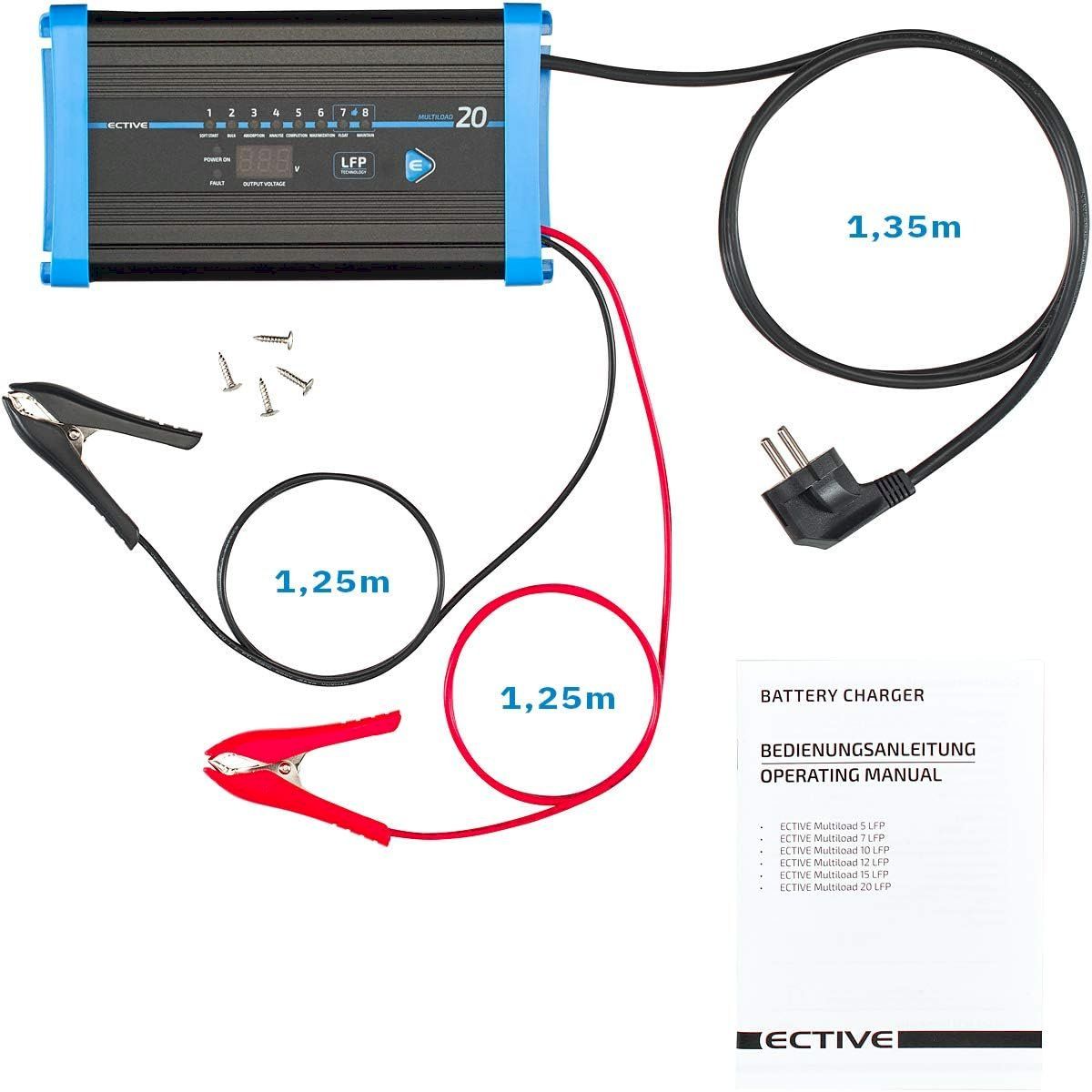 Chargeurs de batterie: ECTIVE Multiload 20LFP Batterieladegerät – Neuf avec emballage d'origine à Bottighofen par zaap 2