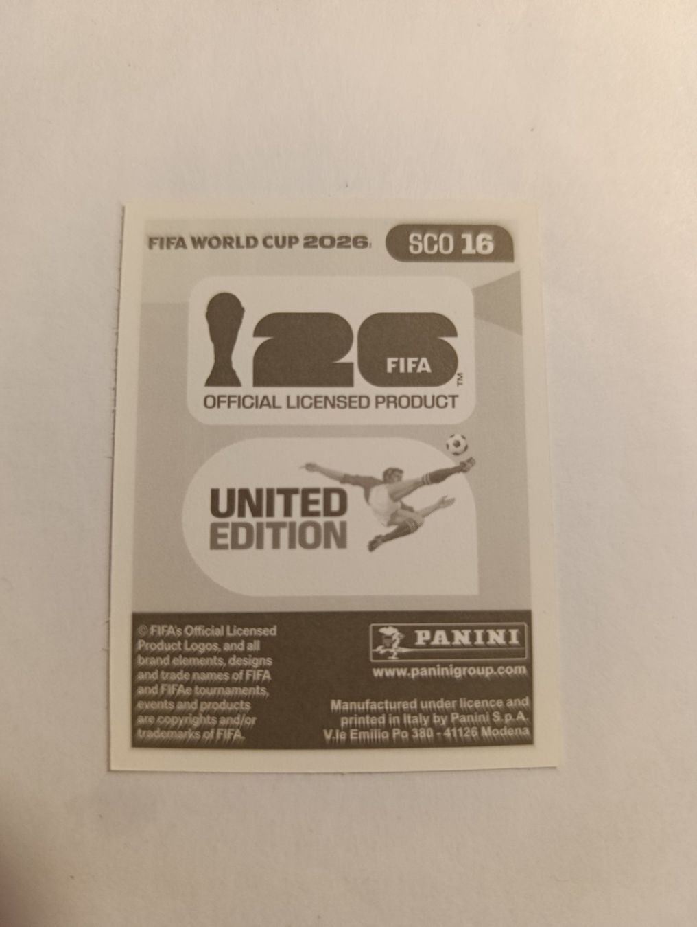 Panini Sammelbilder & Trading cards: SCO 16, WM 2026 Panini Sticker – Neu (gemäss Beschreibung) aus Kriens von Annele97 1