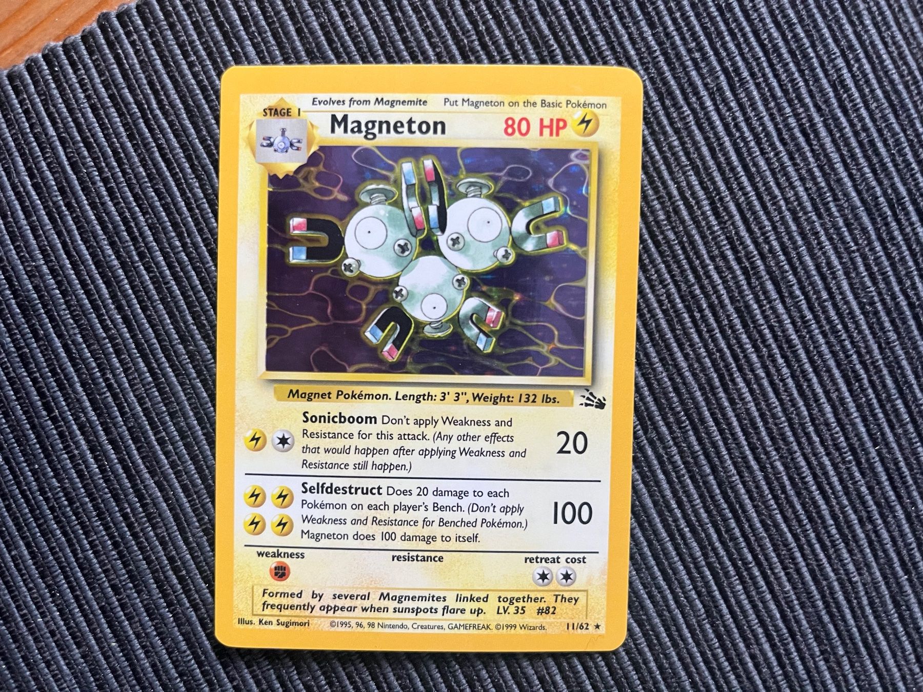 Pokémon Sammelbilder & Trading cards: Pokemon Magneton Holo Fossil englisch – Gebraucht aus Wabern von Collectfun
