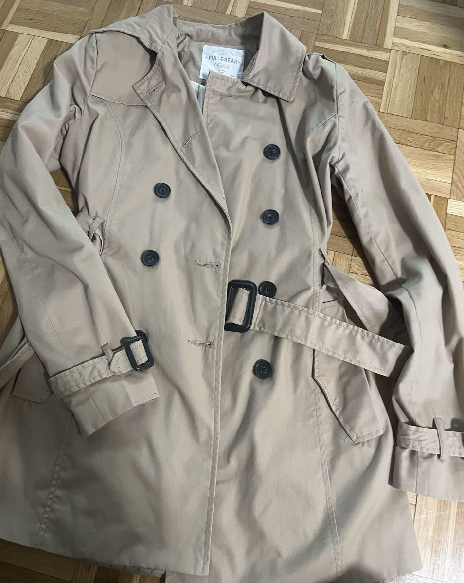 Pull&Bear Cappotti: Pull&Bear Mantel, Gr. S, Beige, Übergangsjacke, Top! – Usato da Baden venduto da Sandra148