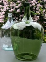 Antike Glasflasche grünlich