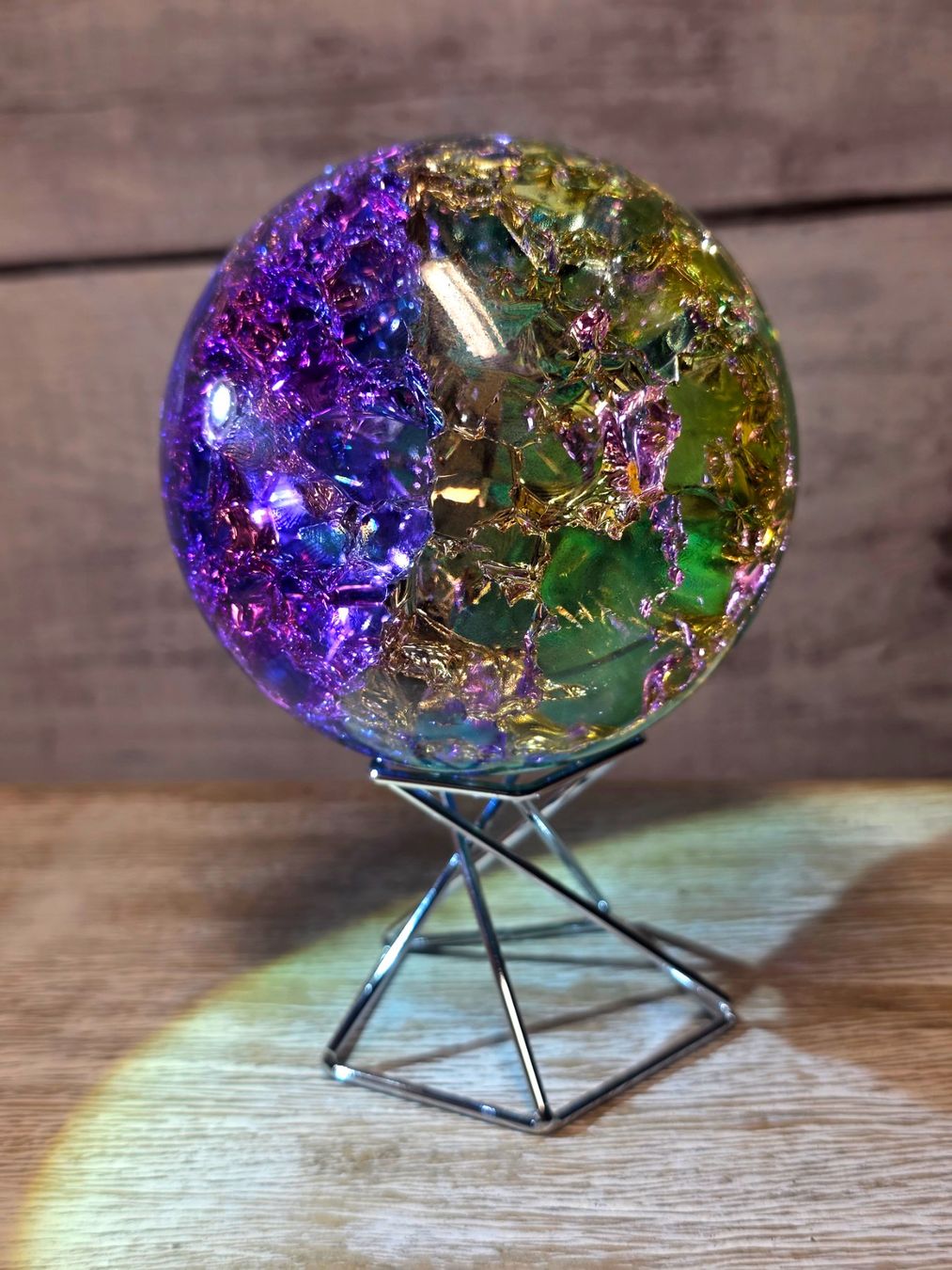 Bicchieri: Regenbogen Crackle Glaskugel 665g – Nuovo e nell'imballaggio originale da Matzingen venduto da Shay_Crystalz 2