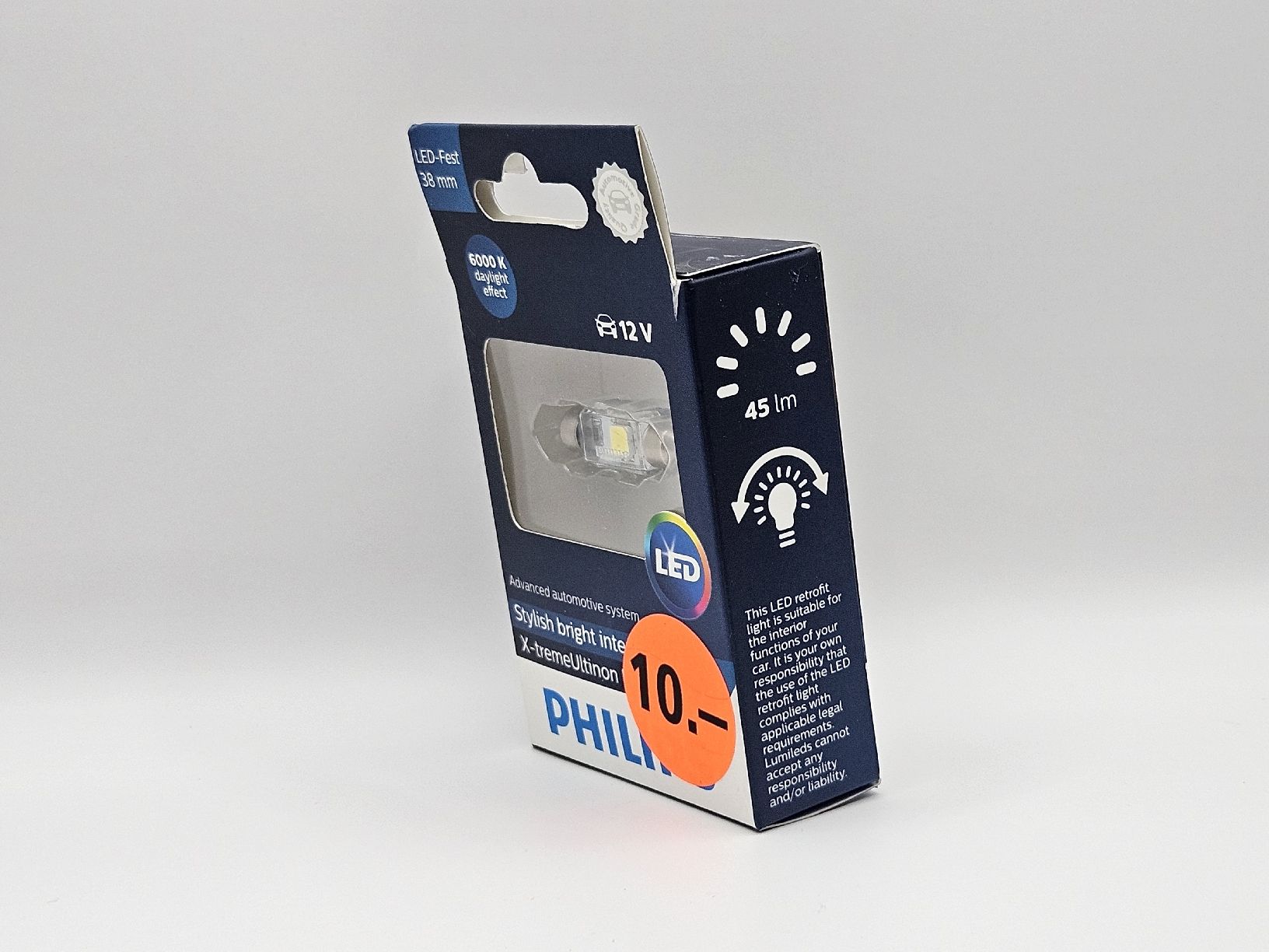 Philips Lampade: Lampadina Philips led 38 mm per auto – Nuovo e nell'imballaggio originale da Riazzino venduto da TicinoCarAudio 3