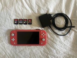 Nintendo Switch lite + jeux (Zelda, Ori, Hades, Skul)