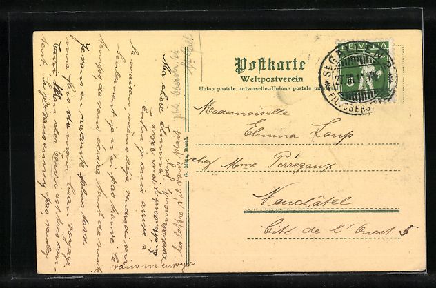 Cartoline postali: St. Gallen, Kaserne, Gesamtansicht mit S – Usato da Berlin venduto da bartko-reher 1