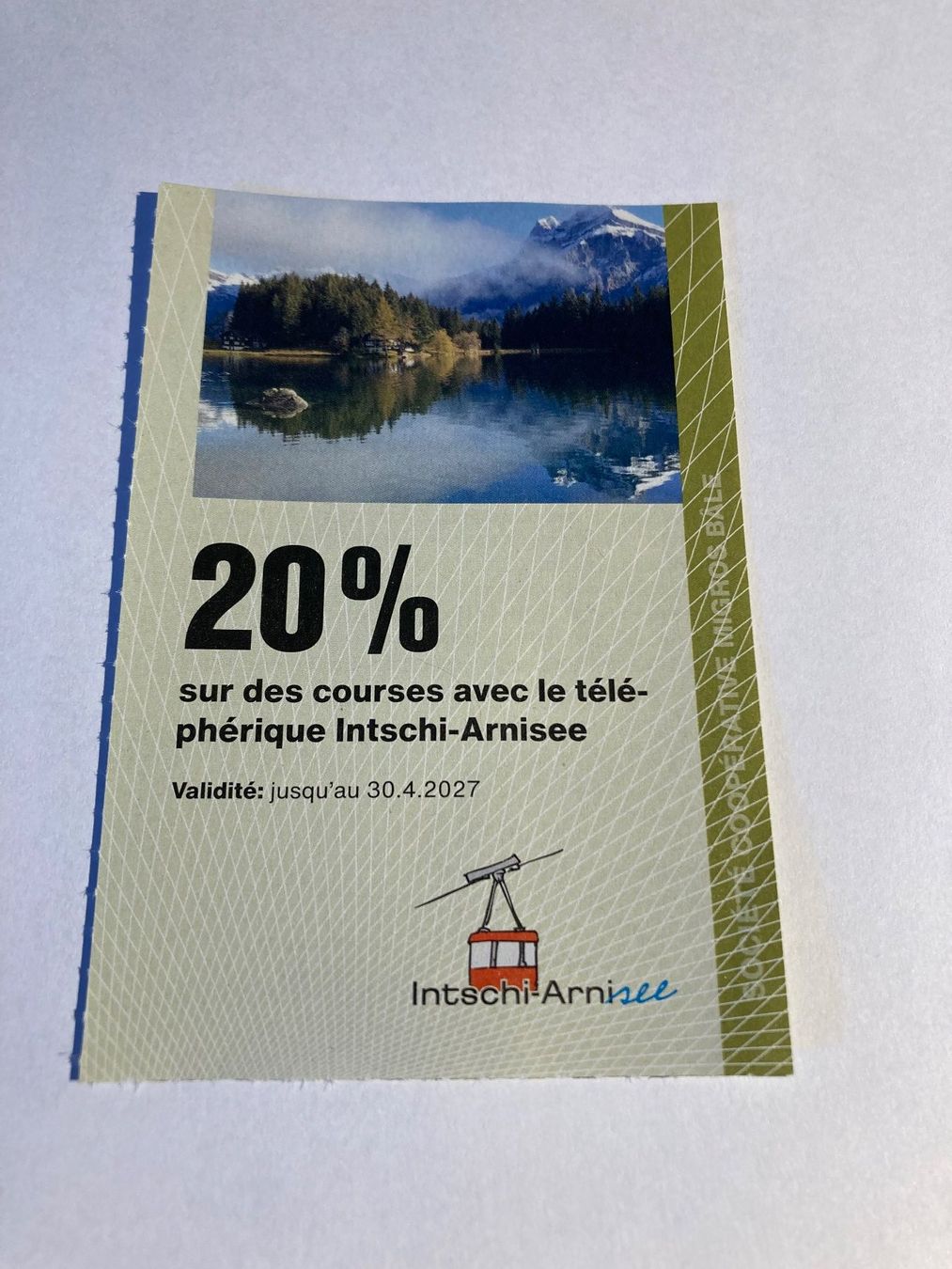 Buoni: 20% de rabais téléphérique Intschi-Arnissee – Nuovo (secondo la descrizione) da Bressaucourt venduto da lilitisha
