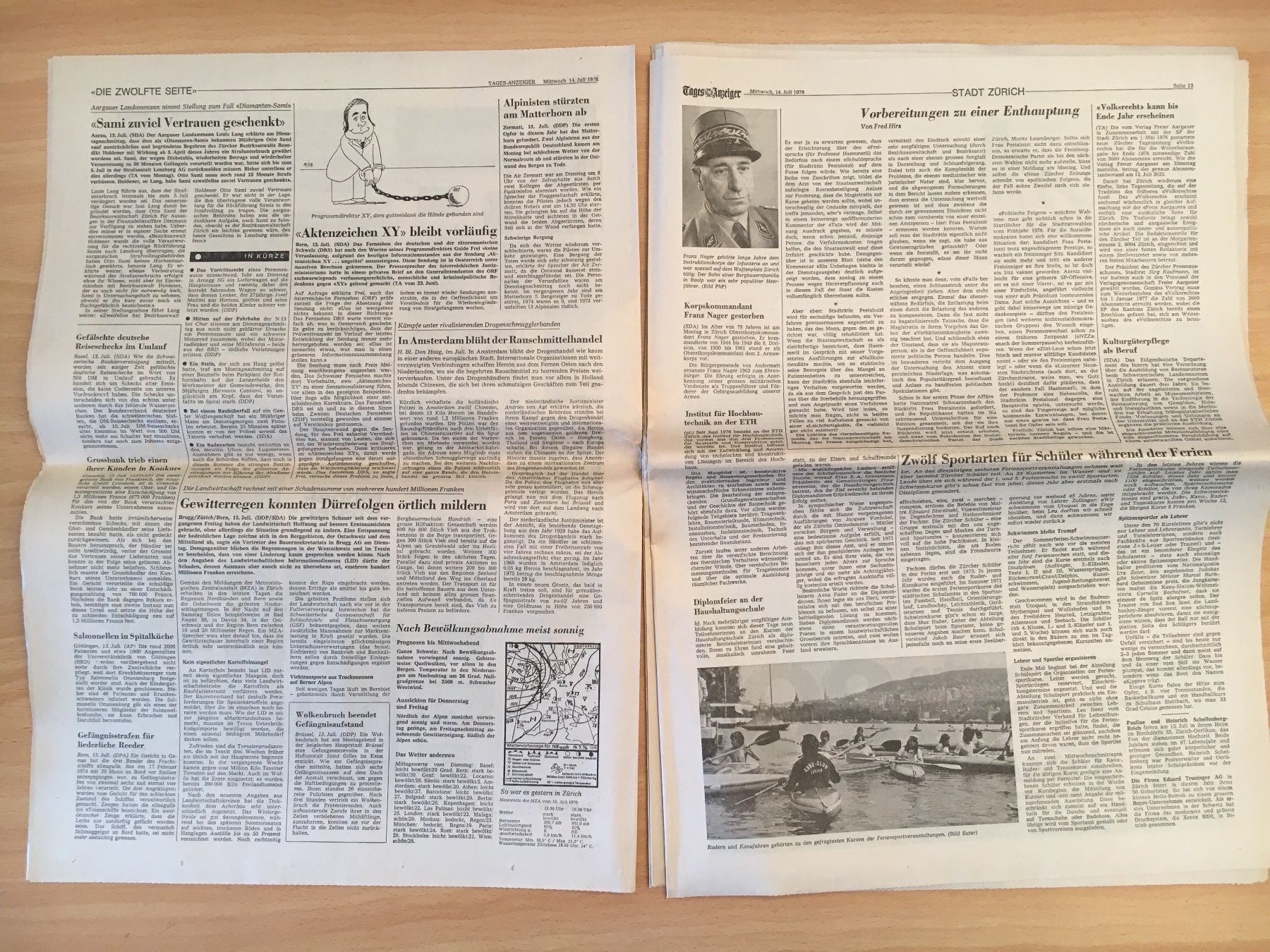 Zeitschriften & Magazine: Tagesanzeiger vom 14. Juli 1976 – Gebraucht aus Luzern von Jiggy_8898 4