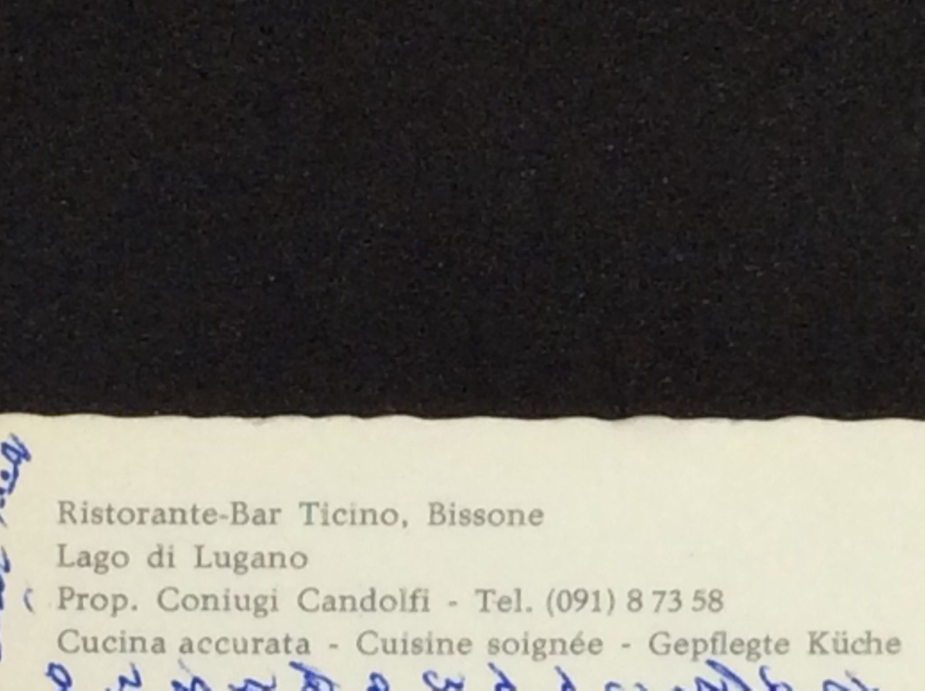 Cartoline postali: Ristorante Ticino Bissone – Usato da Widnau venduto da Brusi9 2