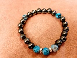 armband Unisex  Hämatitperlen (Nr19)