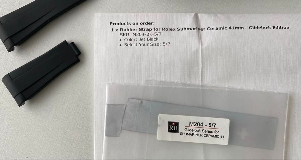 Rubber B M204 Glieder 5/7 Rolex Submariner Ceramic 41 (Neu (gemäss ...