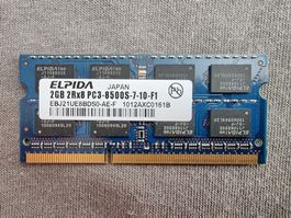 LENOVO 2GB DDR3 PC3-8500 1066MHz SO-Dimm FRU 55Y3713
