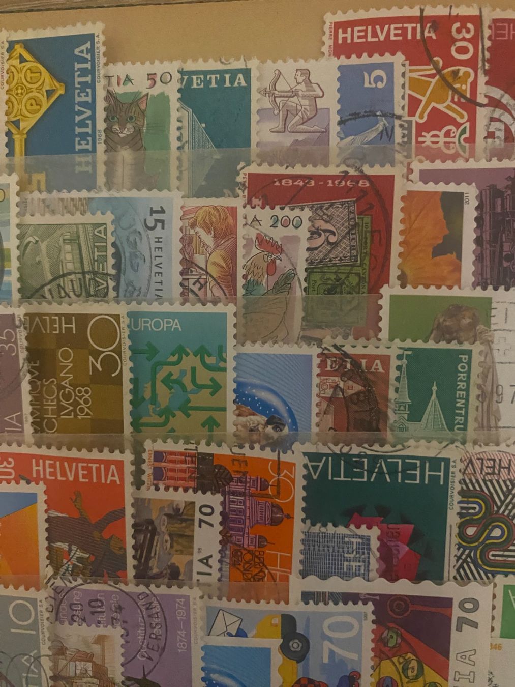 Tous les timbres: Briefmarken ,120 stuck helvetia – D'occasion à matten b. interlaken par jfran17 4