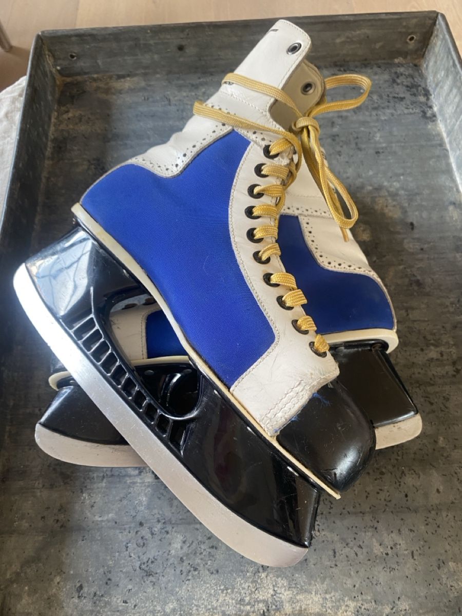 Bauer Pattini da ghiaccio: Eishockeyschlittschuhe Bauer blau weiss Gr.41 – Usato da Embrach venduto da bea_8424 5
