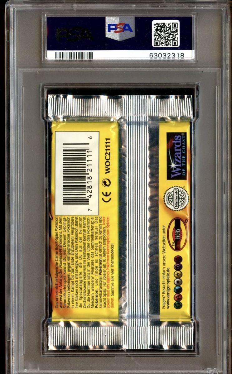 Pokemon Base Set Booster 1st Edition Deutsch PSA 10 (Neu und