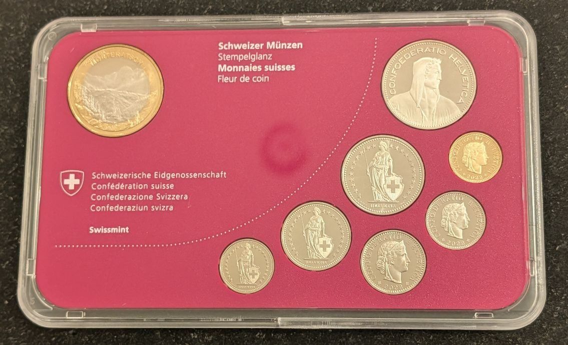 Tutti le monete: CH - Münzsatz 2022 stgl – Nuovo (secondo la descrizione) da Arch venduto da repros 2