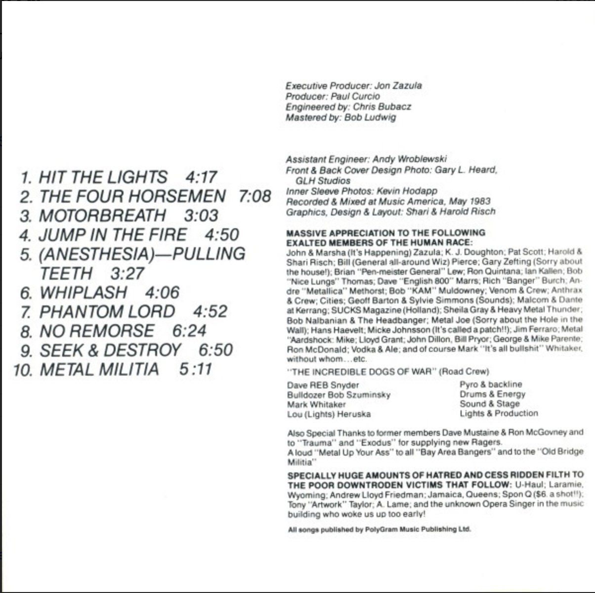 CDs: Metallica - Kill 'Em All – D'occasion à Brunnen par Barfly5 3