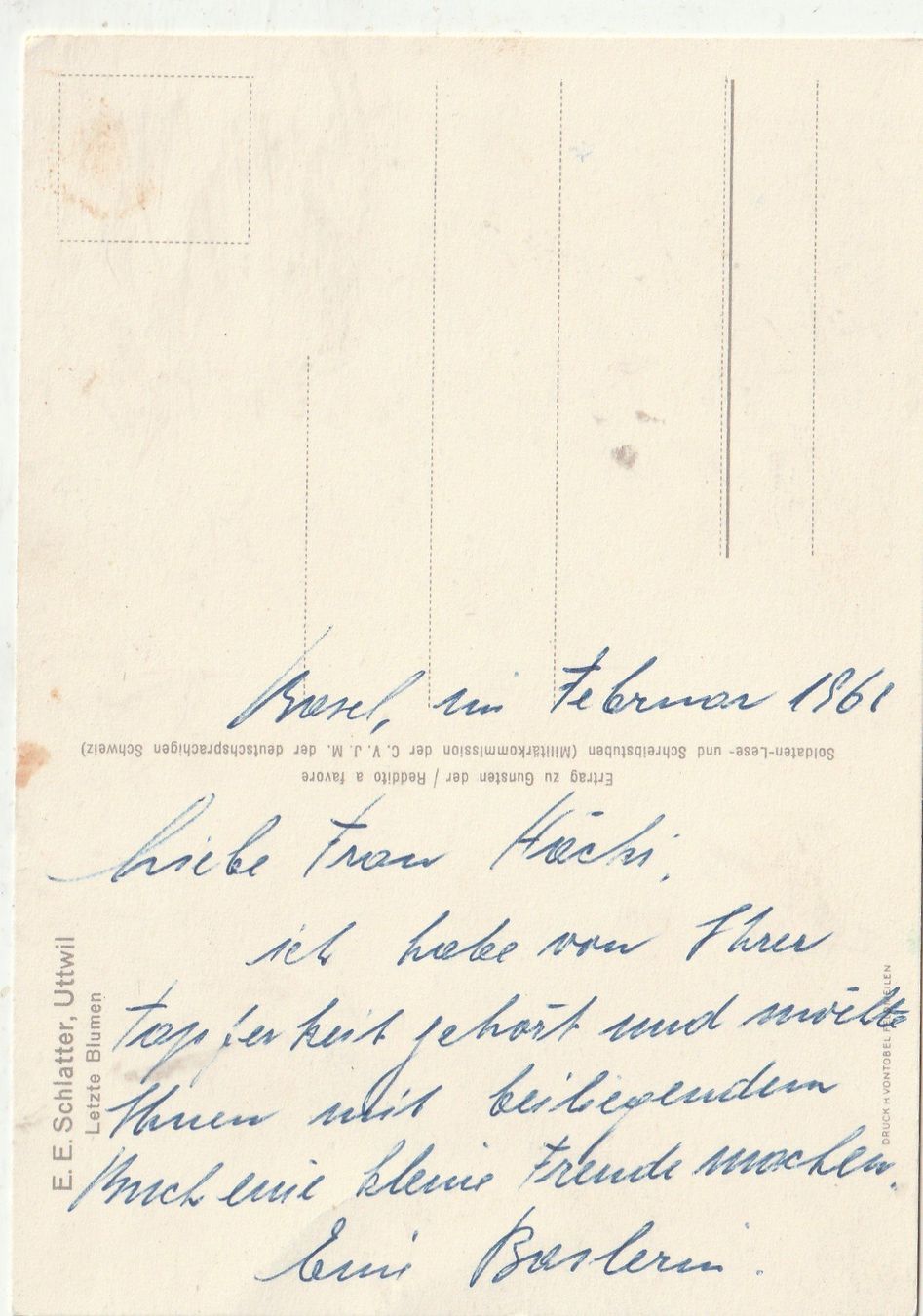 Cartoline postali: Blumenkarte – Usato da Lumbrein venduto da made02 1
