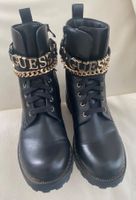 EYECATCHER - edle GUESS Stiefeletten mit Décor, nero, 38
