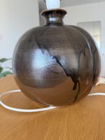 Vintage Keramik Lampenfuss, handgemacht signiert Rheinfelden