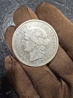 🇨🇭Pièce suisse 5 CHF 1907 – Argent – 🥈TB