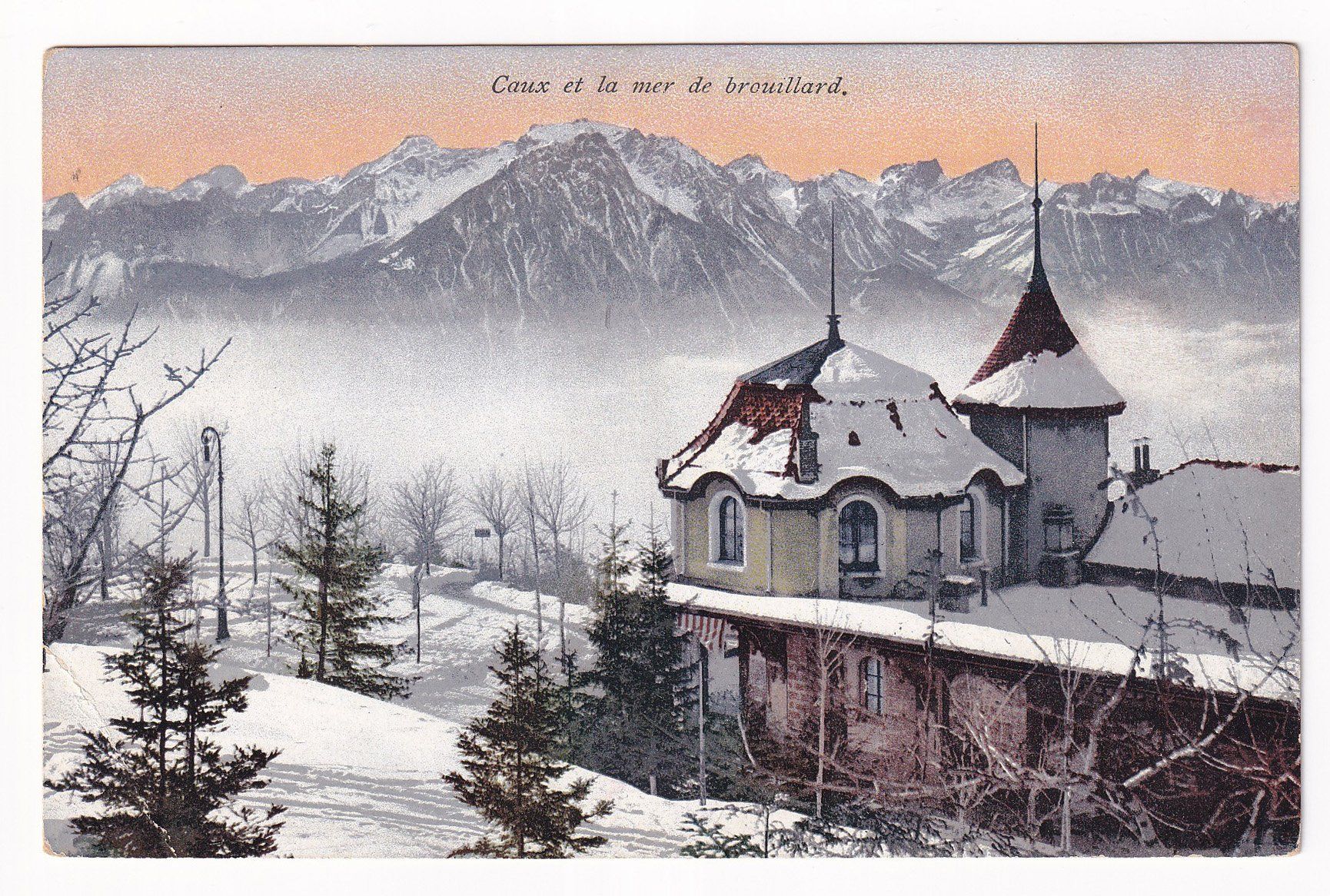 Cartoline postali: Caux et la mer de Brouillard  1934 – Usato da Cormoret venduto da Pascalll2001