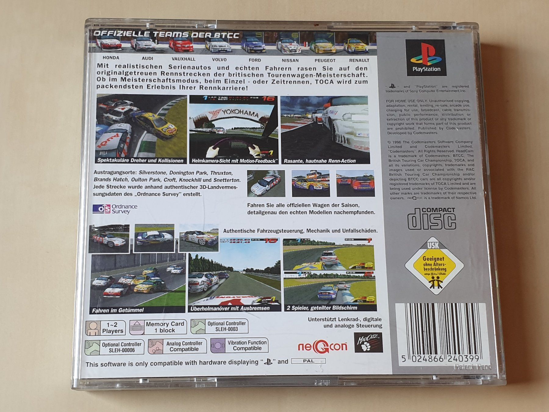 Sony Giochi: TOCA Touring Car Championship – Usato da Stansstad venduto da collectorsshop 1
