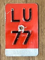 LU 77 - VELONUMMER - FAHRRADSCHILD - PLAQUE DE VELO - LU 77