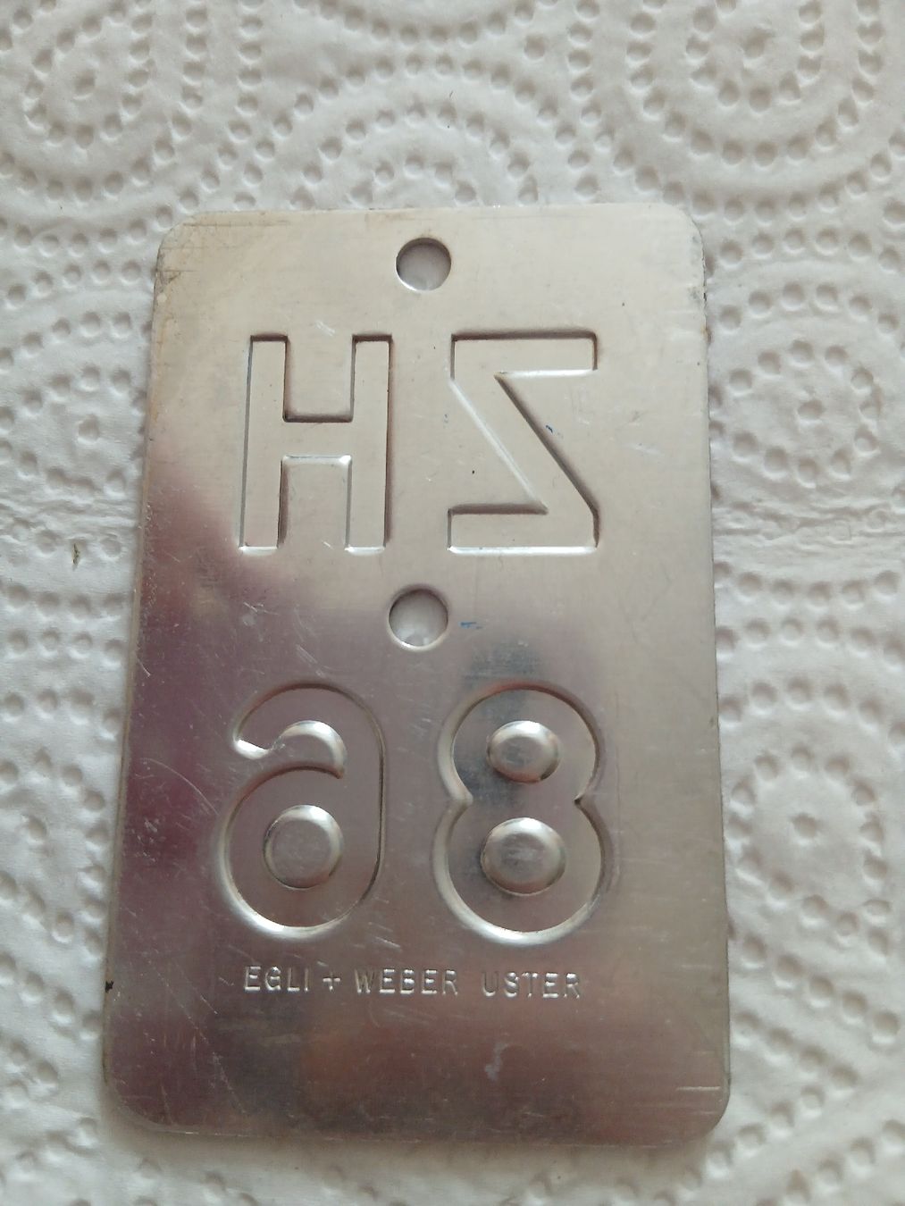 Insegne: Alte Velonummer ZH 86 – Usato da Heimberg venduto da smi_jl82 1