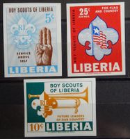 Liberia Kat. 627-629 B ** 1965 Kat. 15 Euro sehr selten