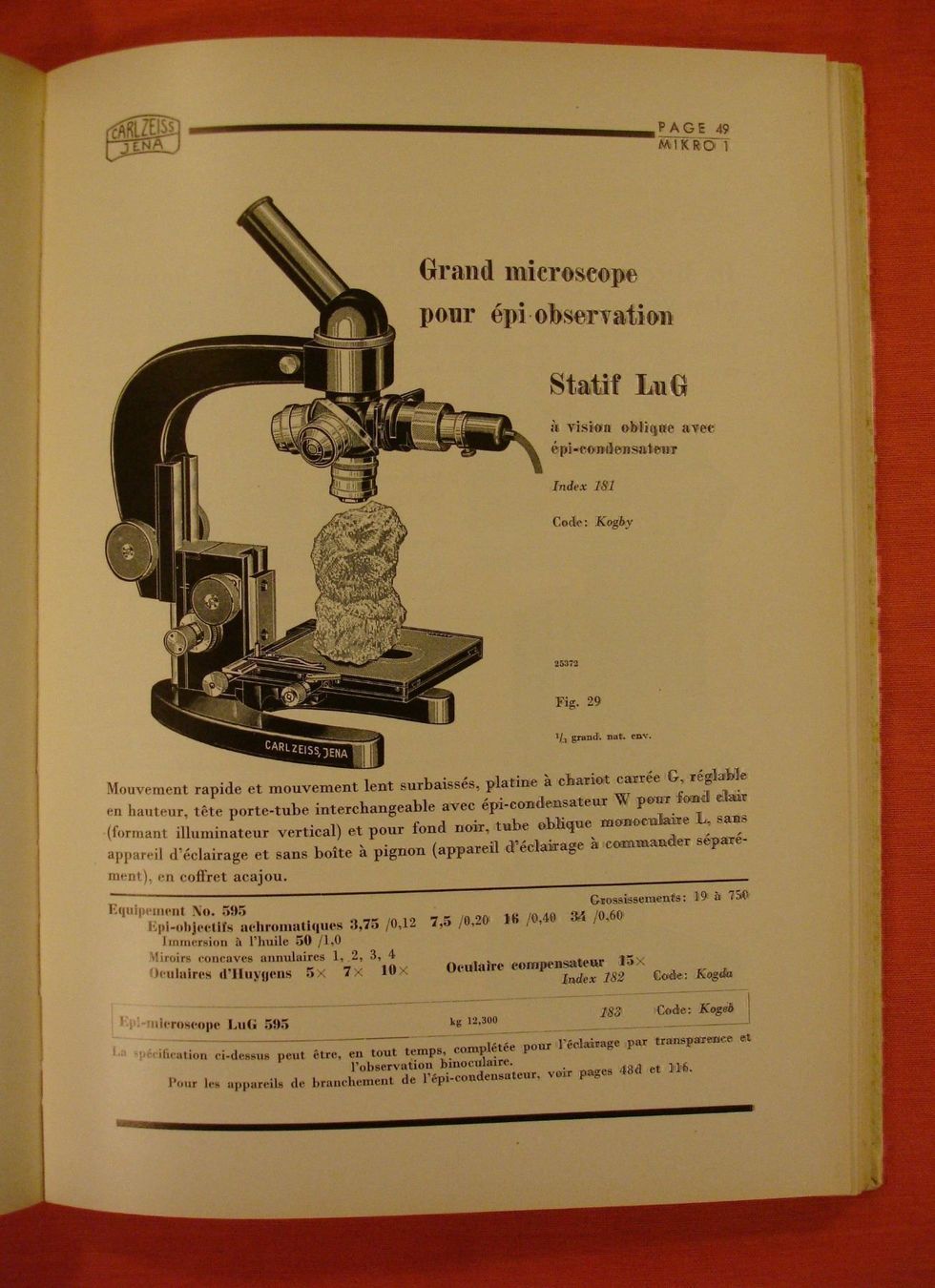 Bücher: MICROSCOPES MIKROSKOPE CARL ZEISS 1939 – Gebraucht aus Grüningen von Kartensammler 5