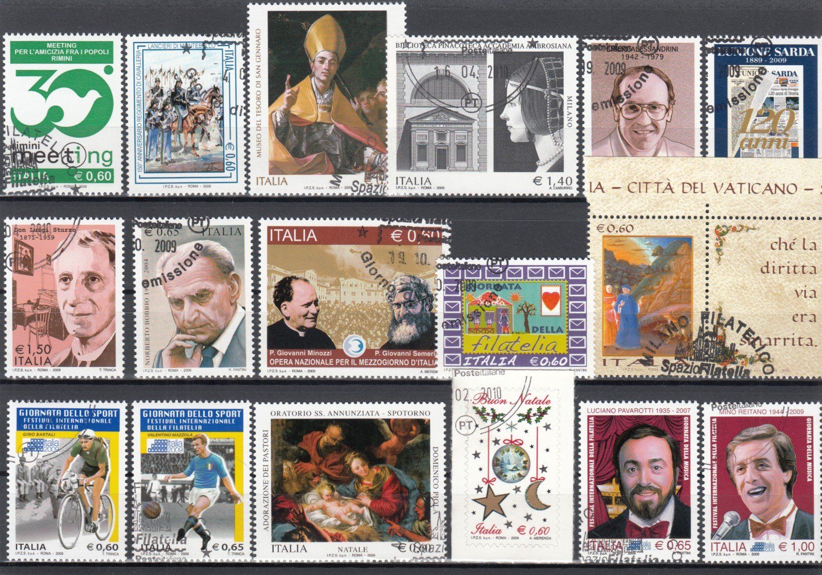 Tutti i francobolli: Italien 2009 mit ET – Usato da Bürglen TG venduto da StampGraf 5