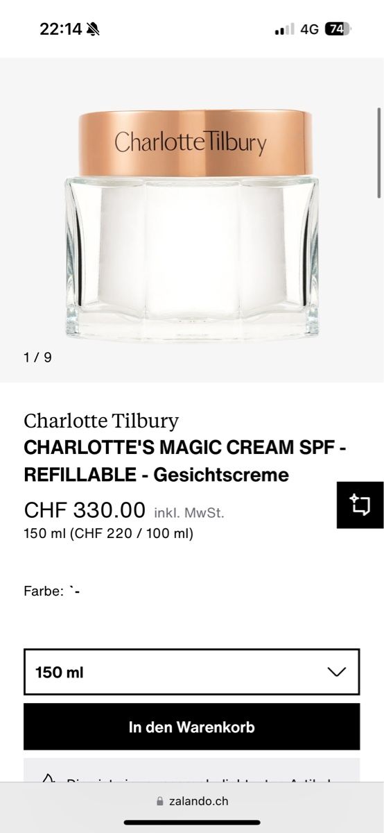 Charlotte Tilbury Gesichtspflege: Charlotte Tilbury - MAGIC CREAM - Orginalpreis 330.- – Neu und originalverpackt aus Zürich von luxuryoutlet1 6
