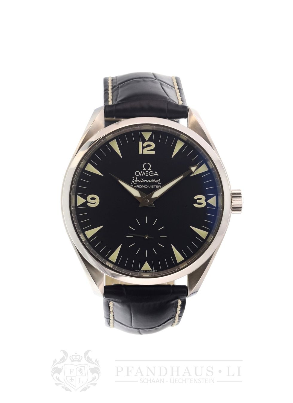 Omega Orologi: OMEGA Railmaster Aqua Terra XXL Ref. 2806.52.37 – Usato da Schaan venduto da Pfandhaus-LI