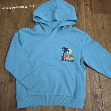 Kapuzenpullover La Redoute blau Grösse 110 Neu