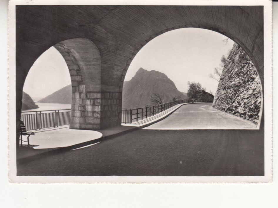 Cartoline postali: Gandria Nuova Strada 1957 – Usato da Bürglen TG venduto da StampGraf