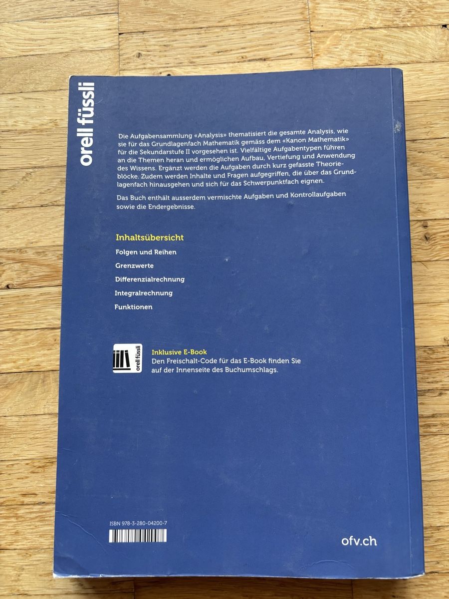Libri: Analysis Aufgaben Lehrbuch – Usato da Bassersdorf venduto da ren_2qk5 1
