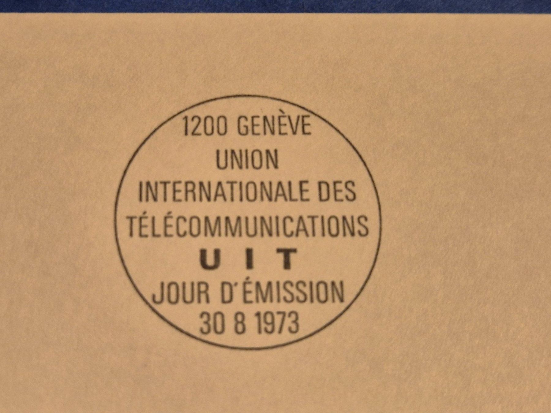 Alle Briefmarken: ErsttagsbriefUnion Internationale Télécommunications 30.8.73 – Gebraucht aus Seewen SZ von SuperpumaDisplayTeam 2