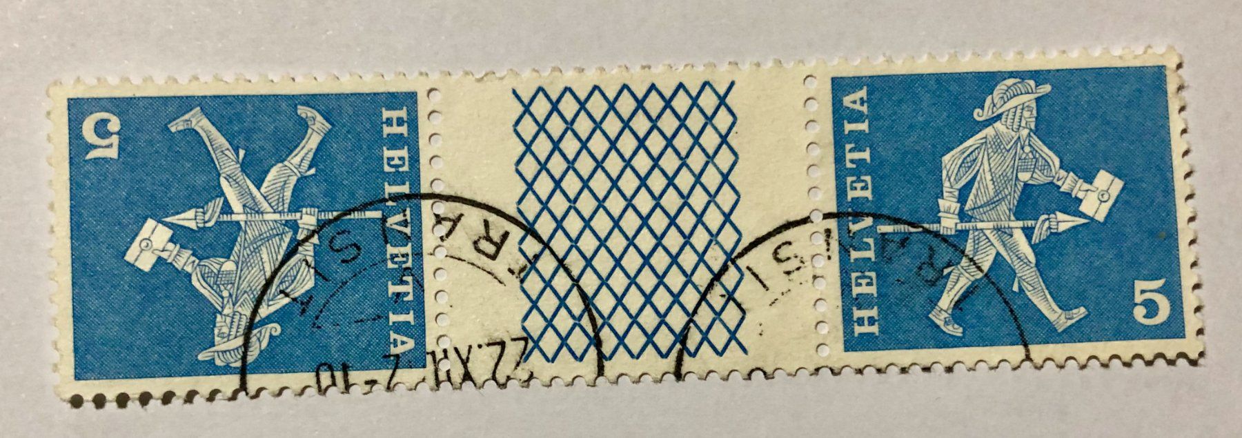 Alle Briefmarken: Nr.S 63 Standeslaüfer aus Freiburg  GESTEMPELT 1960    – Gebraucht aus Aarau von Billa007