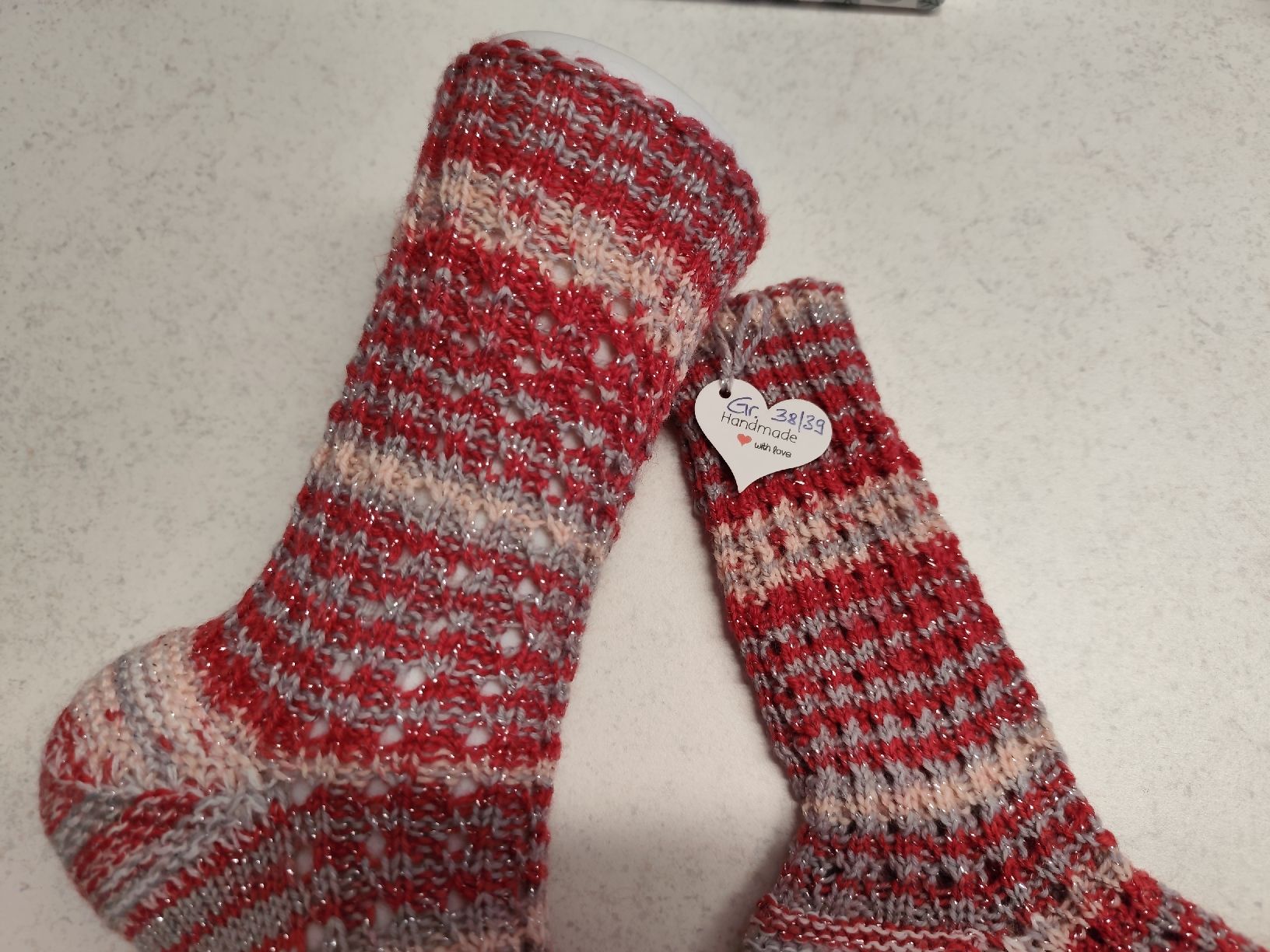 Calze: Handgestrickte Socken Gr. 38/39 – Nuovo e nell'imballaggio originale da Glarus venduto da Tutticolori55 1