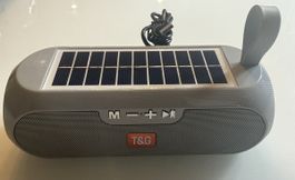 Enceinte T&G TG182 Bluetooth solaire gris NEUF