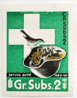 Soldatenmarke 2.WK, Verpflegungs Abt 2, gesch, Wi Vpf 17-2
