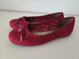 Ballerines Tamaris rouge avec nœud taille 38