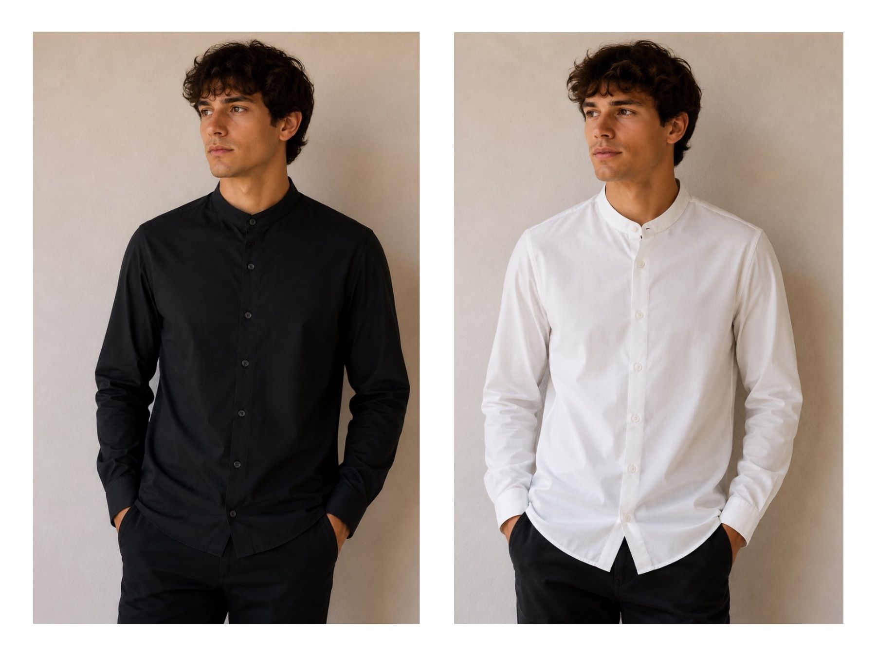 Asos Chemises: 2x Asos Hemd weiss und schwarz – D'occasion à Bottmingen par ana_5hrv