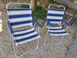 2 Campingstühle, EA-Classic stabil, kompakt und sehr leicht