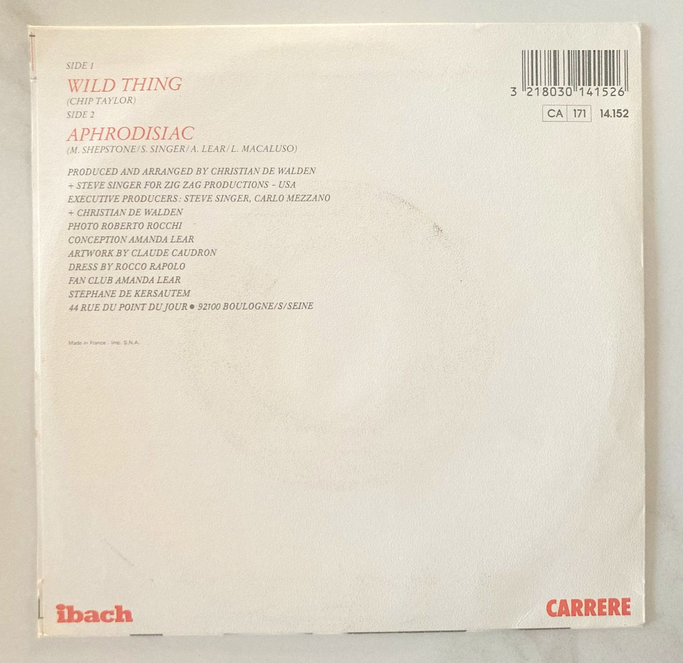 Dischi in vinile: AMANDA LEAR - WILD THING – Usato da Bottens venduto da hotter-than-hell 1